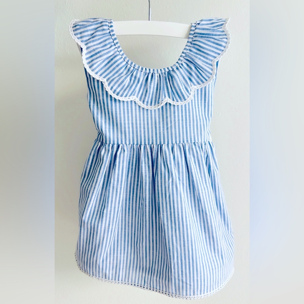 NWT Maisonette Toddler Girl Isabel Garretón Pinstripe Summer Dress (Size: 2T)!!